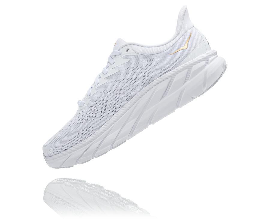 Zapatillas Running Hoka One One Hombre - Clifton 7 - Blancas - ASG382096